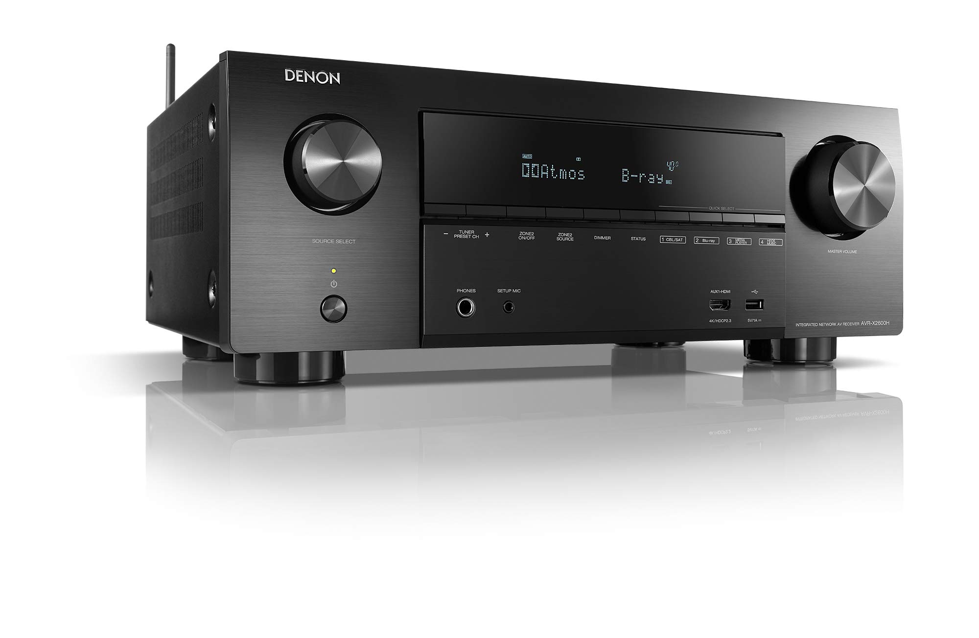 Denon AVR-X2600H AV Receiver with 3D Audio and HEOS Built-in